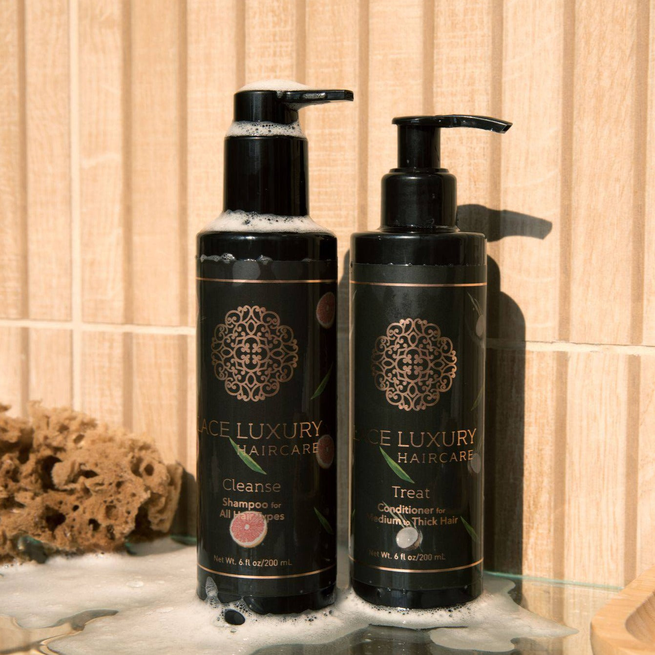 clean shampoo and conditioner